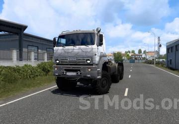 КамАЗ 65225 + низкорамникверсия 2.7 для Euro Truck Simulator 2 (v1.49.х)