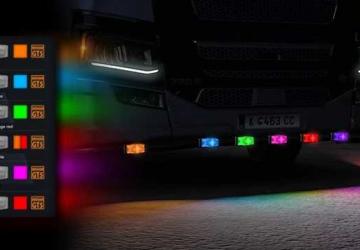 Hella BD Burner LED Light Rework Packверсия 1.0 для Euro Truck Simulator 2 (v1.49.x)