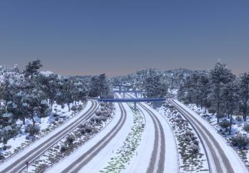Realistic Winter Texturesверсия 1.3.1 для Euro Truck Simulator 2 (v1.49.х)
