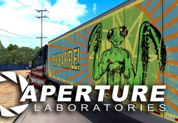 Пак скинов «Aperture Laboratories»версия 1.0 для American Truck Simulator (v1.32.x, - 1.34.x)