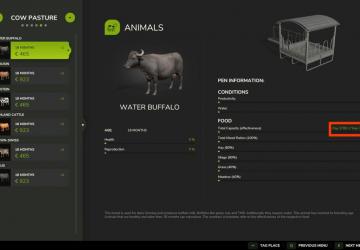 Animal Food Calculatorверсия 1.0.0.0 для Farming Simulator 2025