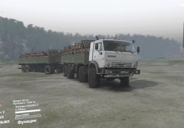 КамАЗ-6350 «Мустанг» Лесовозверсия 12.02.18 для SpinTires (v03.03.16)