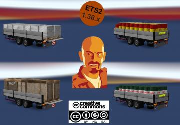 BDF прицепы для Scania Megamodверсия 1.2 для Euro Truck Simulator 2 (v1.49.x)