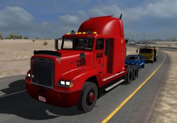 Freightliner FLD 120 Flat Topверсия 1.0 для American Truck Simulator (v1.32.x, - 1.34.x)