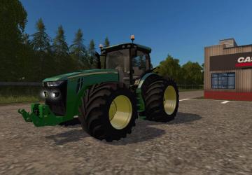 John Deere 8R USверсия 4.0.0 для Farming Simulator 2017 (v1.5.x)