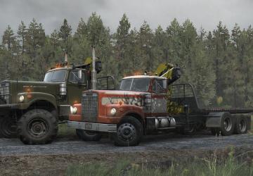 White Western Star 4964 Military editionv1.0 для SnowRunner