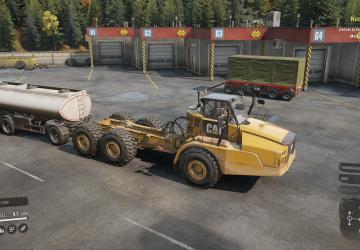 Cat 745c Trailer Attachверсия 1.0.1 для SnowRunner