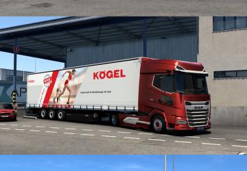 Low deck chassis addon for DAF XG/XG+версия 1.4 для Euro Truck Simulator 2 (v1.48.x, 1.49.x)