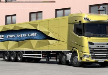 DAF XF/XG+ FTG 6X2 Chassisверсия 1.0 для Euro Truck Simulator 2 (v1.49.x)
