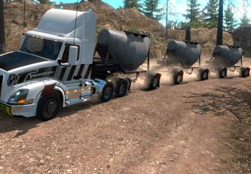 Triple Cement Trailerверсия 1.0 для American Truck Simulator (v1.32.x, - 1.34.x)