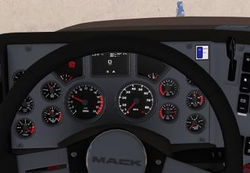 Mack CHU613 Dashboard Tweakверсия 1.0 для American Truck Simulator (v1.33.x, 1.34.x)