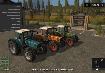 Fendt Favorit 500Cверсия 5.0.0.0 Final для Farming Simulator 2017 (v1.5.3)