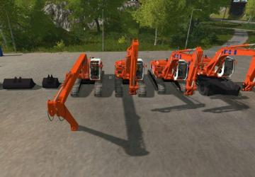 Hitachi FH200 Packверсия 1.0.0.0 для Farming Simulator 2017 (v1.5.x)