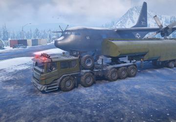 5000L Heavy fuel tanker semi-trailerверсия 3 для SnowRunner