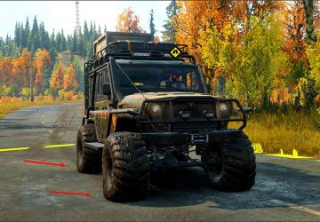 Realistic tire pressures for vehicles and trailersv1 для SnowRunner