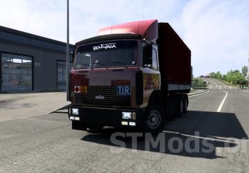 МАЗ-54323 (64229) с прицепом МАЗ-9758версия 8.0 для Euro Truck Simulator 2 (v1.48.х)