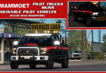 Skinable Pilot Vehicles Mammoetверсия 1.0 для American Truck Simulator (v1.33.x, 1.34.x)