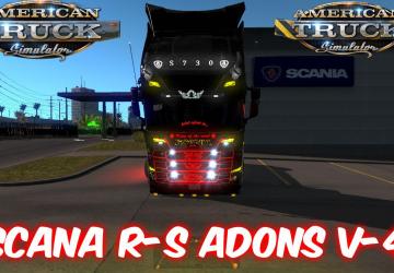 Scania RS Adonsверсия 4.0 для American Truck Simulator (v1.33.x, 1.34.x)