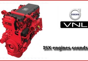 ISX Engines sounds mod for SCS Volvo VNLv1.2 для American Truck Simulator (v1.32.x, - 1.36.x)