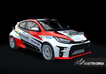Toyota Yaris GR Rally 4версия 1.0 для Assetto Corsa