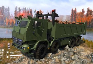 Mercedes-Benz Actros HABRVверсия 3 для Spintires: MudRunner (v10.06.19)