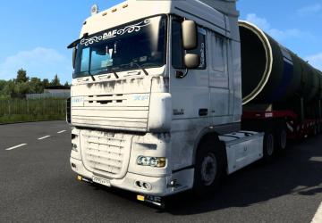 Скин грязный для DAF XF105 от vad&ikверсия 1.0 для Euro Truck Simulator 2 (v1.48)