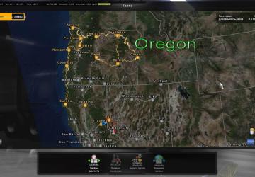 Background Mapверсия 1.1 для American Truck Simulator (v1.29.x, - 1.34.x)