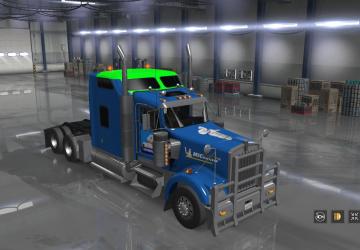 Скин «Michelin» для Kenworth W900версия 1.0 для American Truck Simulator (v1.28.x, - 1.34.x)