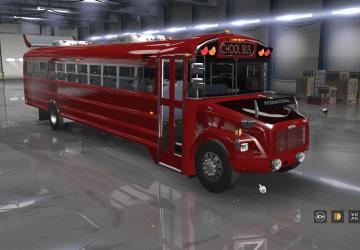 Freightliner F65 или легендарный School Busv22.02.19 для American Truck Simulator (v1.32.x, - 1.34.x)