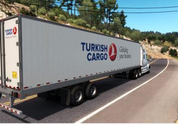 Скин «Turkish Cargo» для своего прицепаверсия 1.0 для American Truck Simulator (v1.32.x, - 1.34.x)