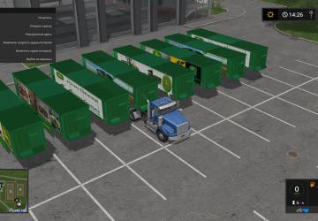 John Deere Trailer Bulk пакверсия 2.0.0.0 для Farming Simulator 2017 (v1.5.x)