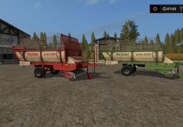 Прицеп Krone Turbo 2500версия 2.0.0.0 для Farming Simulator 2017 (v1.5.3)