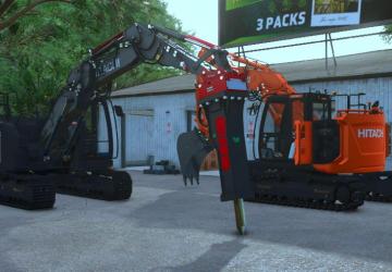 Hitachi 135версия 1.2.0.0 для Farming Simulator 2025