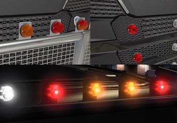 Round Lamp LED Packверсия 1.0 для Euro Truck Simulator 2 (v1.48.x)
