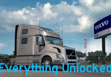 Все разблокировановерсия 1.1 для American Truck Simulator (v1.32.x, - 1.34.x)