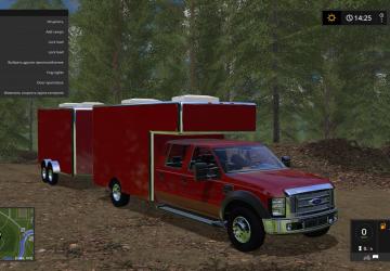 Ford F-450 Utility и трейлерверсия 1.0.0.0 для Farming Simulator 2017 (v1.5.x)