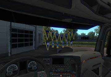 Выпелы и шарфы Scania и Mercedesверсия 1.0 для American Truck Simulator (v1.0.x, - 1.33.x)