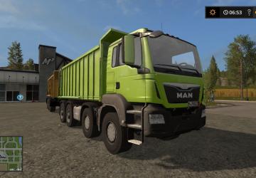 MAN TGS 41.440B + прицепверсия 1.0.0.2 для Farming Simulator 2017 (v1.5.x)