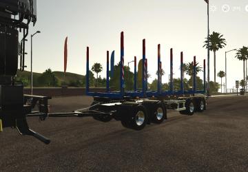 Прицеп лесовоз - Переделкаверсия 1.0.0.0 для Farming Simulator 2019 (v1.7.1.0)