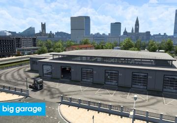 Modern Garages Modверсия 1.5 (28.08.23) для Euro Truck Simulator 2 (v1.46.x, - 1.48.x)
