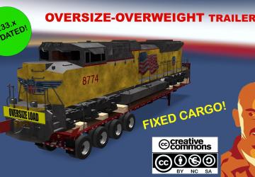 Oversize Trailers U.S.Aверсия 1.1 для American Truck Simulator (v1.32.x, 1.33.x)