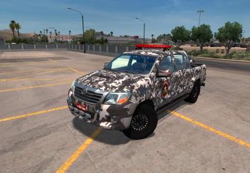 Toyota Hilux 2016версия 08.12.18 для American Truck Simulator (v1.32.x, - 1.36.x)