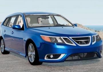 Saab 9-3 Aero SportCombi 2008версия 1 для BeamNG.drive