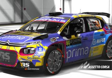 Citroen C3 Rally2 /// R.Somaschini - N.Arena #44 Rally Montecarlo 2025v1.0 для Assetto Corsa