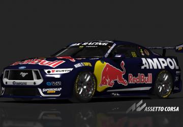 AKR Gen 3 Mustang | 2026 Red Bull AMPOL Racing + White Bullv1.0 для Assetto Corsa