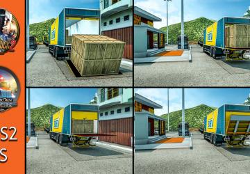 Volvo FM Delivery Truck With Load Animationv1.4 для Euro Truck Simulator 2 (v1.48.x)