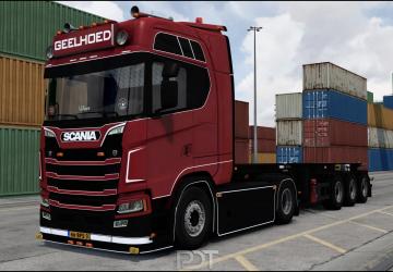 Scania S450 + Trailer «Geelhoed»версия 1.0 для Euro Truck Simulator 2 (v1.47.x)