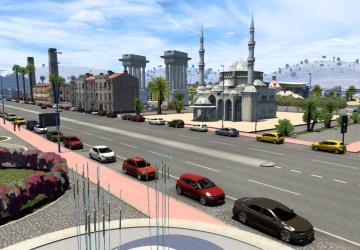 Map of Eurafricaверсия 2.5 для Euro Truck Simulator 2 (v1.47.x)
