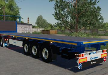 Krone Flatbed Trailerверсия 1.0.0.0 для Farming Simulator 2019 (v1.7.x)
