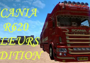 Scania R620 Fleursверсия 1.0 для American Truck Simulator (v1.31.x, 1.32.x)